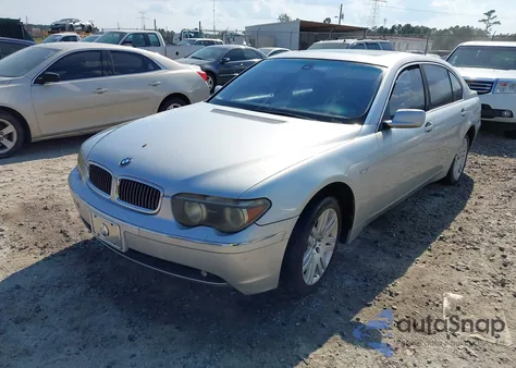 2003 BMW 745Li from USA, damaged, VIN WBAGN63403DR12770